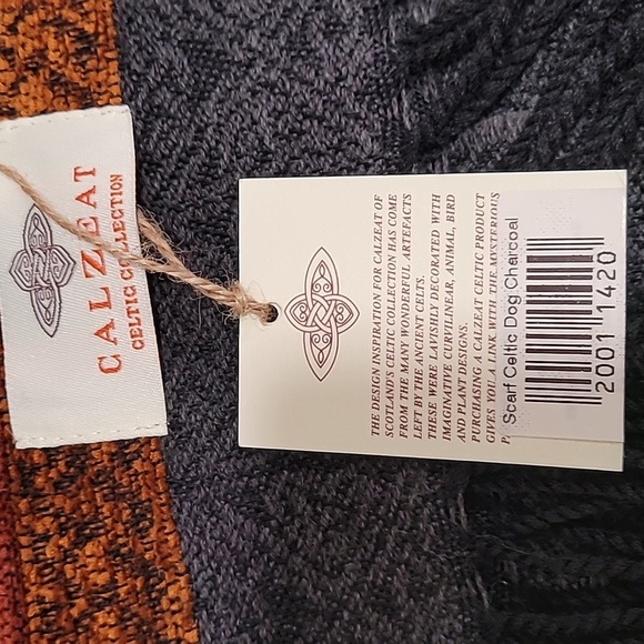 Vintage Celtic Scarf Calzeat of Scotland New Old Stock - Picture 5 of 7